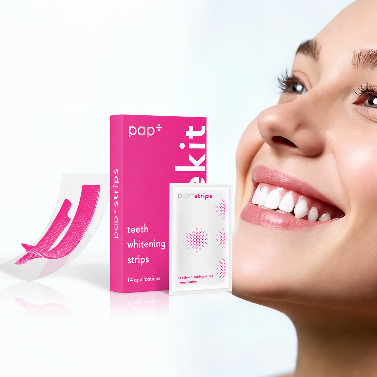 Tiras Blanqueadoras Moradas — Kit 14 Pares