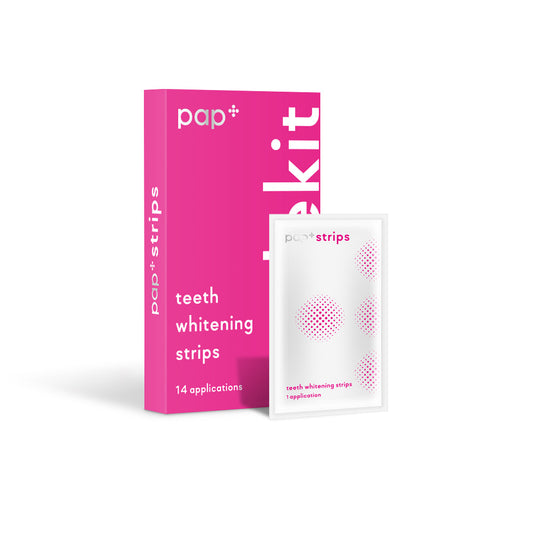 Tiras Blanqueadoras Moradas — Kit 14 Pares